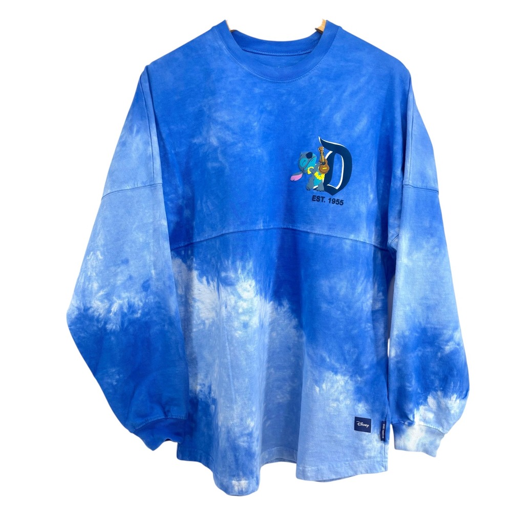 Disney Stitch Tie Dye Spirit Jersey Adult M Disneyland Resort Hawaiian Vacation